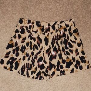 Stylish Leopard Print High Waist Women's Shorts
